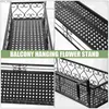 Planters POTS BALCONY RACHING Flowerpot Hanging Rack Guardrail Flower Stand Planting Shelf Planter Staket järn Rail Baskets Organiser Outdoor 240325