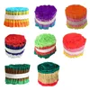 Party Decoration Colorful Crepe Paper Roll Multifunktion Dekorativ prydnad Tillhandahåller semesterår Cupcake Drop