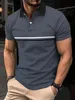 Bestseller Herren Casual Poloshirt Frühling und Sommer Revers Hintern Spleißen Männer Slim Golf Street Wear y8BU #