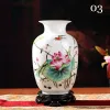 Vaser Jingdezhen Ceramic Vase Small Desktop Flower Arrangement Chinese Vase Collection Art Colorful Design Porcelain Vases Decor