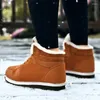 Chaussures décontractées pour hommes bottes d'hiver léger haut antidérapant chaud neige en peluche chaussures pour femmes grande taille dames