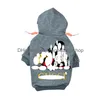 Piesowa odzież designerska marka miękka i ciepłe psy sweter z kapturem z klasycznym wzorem designu Pet Zima płaszcz zimny kurtki OTPT1