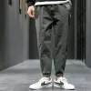 2024 Primavera Autunno New Fi Temperamento Pantaloni coreani Uomo Gamba dritta Allentati Pantaloni maschili casuali Hip Hop Abbigliamento streetwear d7MQ #