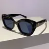 نظارة شمسية Cat's Eye Matte Garge Grade Grady Women Fashion Massioner Designer Sun Visors Wholesale Vintage Glasses