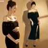 Robes Dvotinst femmes photographie accessoires robe de maternité grossesse tricoté élégant robes robes Studio tir Photoshoot vêtements