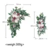 2 Piece Wedding Bouquets Wedding Queue Arch Bakgrund Decoration Wedding Pography Flower Stand Accessories 240321