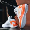 Basketball Shoes 2024 Couples Quick Lacing Sneakers Breathable Outdoor Comfortable Mandarin Duck