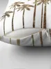 Pillow Glamorous Gold Tropical Palm Trees On White Throw Pillowcase Rectangular Cover