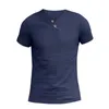 Camas de camisetas masculinas de camisetas de linho de algodão confortável Men causal Causal Male com manga curta de manga curta Tops de verão