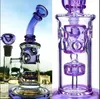 Glass Bongs hookahs Cake Dab Rigs Thick Birdcage Recycler Oil Rig Smoke Water Pipes with 14mm joint