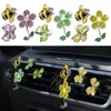 Décor de ventilation de voiture, fleurs, 3 pièces, Clip de fleur, désodorisant, revitalisant, charme mignon coloré