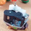 Dozen Diy Music Box -mechanisme met roterende as/m3 Links draad kerstcadeaus ongebruikelijk