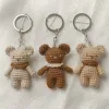 Knitting Hand Knit Doll Bears DIY Knitting Amigurumis Doll Keychain Dolls Gifts Crocheting Craft kits With Full Set Material