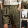 Pantaloncini da uomo Casual da uomo estivi Gamba larga vestibilità ampia da spiaggia con cerniera elastica in vita dritta