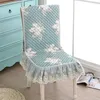 Чехлы на стулья универсального размера, кружевная подушка для сиденья, жаккардовые разноцветные комфортные защитные чехлы для домашнего офиса и свадьбы