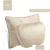 Seat Cushions 1Pair For Benz Car Headrest Sclass Cervical Pillow Cushion Lumbar Decorative Supplies3383775 Drop Delivery Automobiles M Ot4Ks