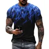летние футболки Fi Persality Flame с графическим рисунком для мужчин, повседневные футболки в стиле хип-хоп Harajuku, спортивные футболки с 3D принтом для отдыха, топы с короткими рукавами i3bD #