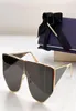 Popular designer 0093 mens women sunglasses metal geometric siamese fashion show glasses Avantgarde trendy style AntiUltraviolet3326376