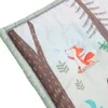 3 pçs microfibra berço conjunto de cama floresta e desenhos animais para meninos e meninas colcha do bebê inclui saia folha 240313