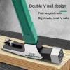 Hammer Deli Zware klauwhamer Antislip Schokbestendig Nageltrekken Hamer Staal Houtbewerking Klopgereedschap Magnetische automatische nagelhamer