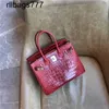 Genuine Leather Bk Family Handbag 2024 Crocodile Cow Bag Leisure Women's Bag Fashion Atmosphere One Shoulder Crossbody Handbag