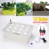 Pots 2/9/12 Holes Plant Site Hydroponic Garden Nursery Pot Planter 220V Indoor Garden Bubble Grow Kit Soilless Cultivation System