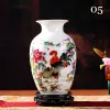 Vaser Jingdezhen Ceramic Vase Small Desktop Flower Arrangement Chinese Vase Collection Art Colorful Design Porcelain Vases Decor