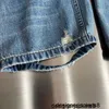 Дизайнерские мужские потертые и изношенные свободные джинсы с дырками Luxury Paris Home Blue Bull Trend LOIU
