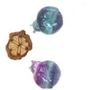 Figurine decorative 5 pezzi Ciondolo di scarabeo di fluorite arcobaleno naturale Collana di cristallo di quarzo Ciondoli curativi Regalo di gioielli da donna