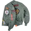 Vintermän förtjockad Flight Pilot Jacket MA1 Aviator Baseball Air Force Jackets Taktiska aerautiska last Armé Windproof Coat H7WR#