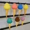 Decorative Flowers Hanging Ice Cream Model Slow Rebound Process Soft PU Foam Material Shop Decoration Display Props Fake Show