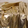 Tessuto Magico Metallo/Oro Camicia senza molle Specchio Creativo tessuto rivestito in morbida pelle artificiale per trench sottile in tessuto di design
