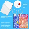 Keychains 128pcs sublimation Les blancs de kain de travoue de touche