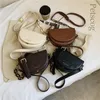 Bolsos de diseñador con cordón para mujer, bandolera de cuero Pu de lujo para mujer, bolsos de hombro marrones Vintage con solapa, Bolsas femeninas 2024