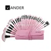 Makeup Brushes Wholesale-Vander 32pc Set Pro Cosmetic Brush Eyebrow Foundation Shadows Eyeliner Lip Kabuki Make Up Tools Kits Drop Del Dhih9