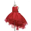 Robe princesse pour filles, tenue de fête de mariage, pour enfants, 2024