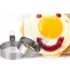 Stampi da forno Anello per uova fritte in acciaio inossidabile Stampo per pancake Stampo da cucina Accessori da cucina Gadget Strumento 2 dimensioni