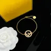 Hoop -Bohrer Anhänger Halskette Armband Ohrring Frauen graviert f Initialen Brief Einstellungen 18K Gold Designer Schmuck Geburtstag Festliche Weihnachtsgeschenke HFS4 --06