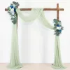 Zasłony 50*570 cm Tiul z zasłony Wedding Arch Drape Szyfona Ceremonia Odbiór Drapery