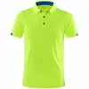 snabbtorkande sportpolo skjorta anpassade designföretag märke logotyp/tryck broderi andas lapel kort ärm toppar s-4xl s68o#