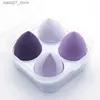 Sponges Applicators Cotton 4Pc/bag makeup sponge powder powder puff dry wet combination beauty makeup ball powder puff oblique cut makeup sponge tool Q240325