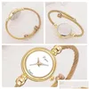 Montres-bracelets Pai Femmes Petit Bracelet En Or Bracelet De Luxe Montres En Acier Inoxydable Dames Quartz Montre-Bracelet Marque Casual Drop Livraison Dhks5