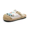 Buty swobodne Summer cienki haft haftowany oddychający zabytkowy hanfu Old Pekin Cloth Women Flat