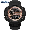 Sport Watches Camouflage Watch Band Smael Men Watch 50m Waterproof Top s Shock Watch Men Led 1366 Digital Wristwatches Military Q0295d