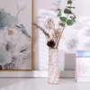 Wazony w stylu nordyckim ceramiczny wazon flower Desktop Artistic Holder Decor (L)