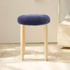 Stoelhoezen ronde ontlasting wasbare stoel deksel kussen kussen slipcover elastische banden houten metalen draaiing achterloping