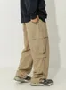 Męskie spodnie japońska kieszonkowa odzież robocza dla 2024 roku jesienna luźna vintage wszechstronna czysta bawełniana modna marka
