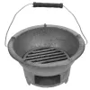 Griglie Grill Fornello Barbecue Hibachi giapponese Ferro Fuoco Piccolo barbecue a carbone fuso Portatile da campeggio Stile interno da tavolo Coreano all'aperto