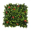 Decorative Flowers Home Wall Decoration Plants Artificial Green Grass Square Durable Material Perfect For El Living Room