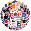 Calcomanías Trump Pegatinas Bandera Americana Donald L50-118 50pcs EE.UU. Cxaxj